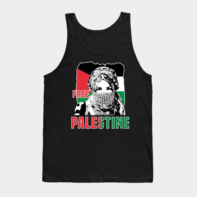 Free Palestine - Support Palestine Tank Top by Mandegraph